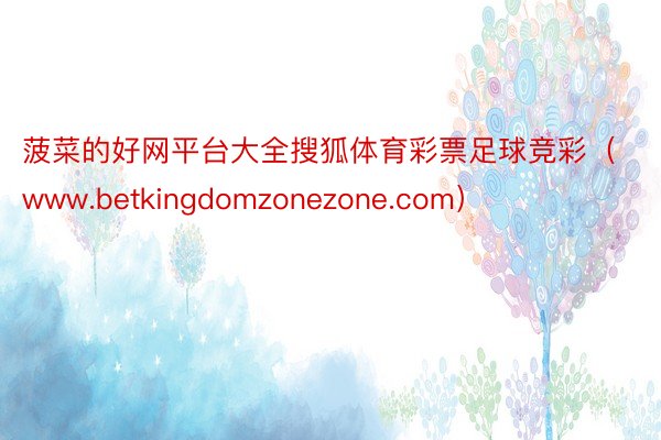 菠菜的好网平台大全搜狐体育彩票足球竞彩（www.betkingdomzonezone.com）